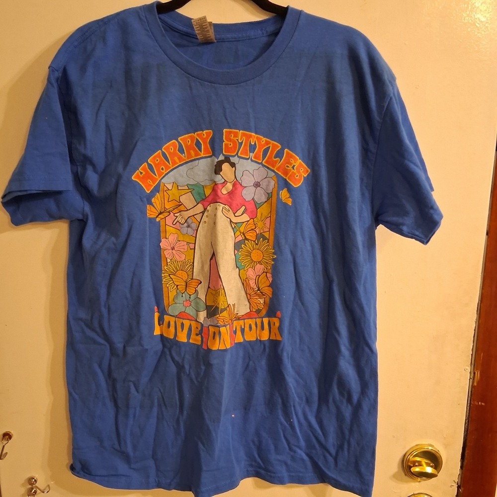 Harry Styles Love On Tour‎ Royal Blue T-Shirt GUC L